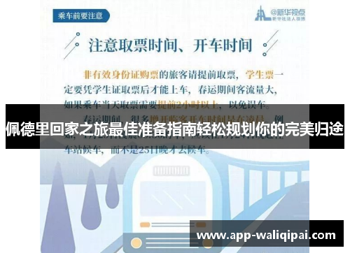 佩德里回家之旅最佳准备指南轻松规划你的完美归途